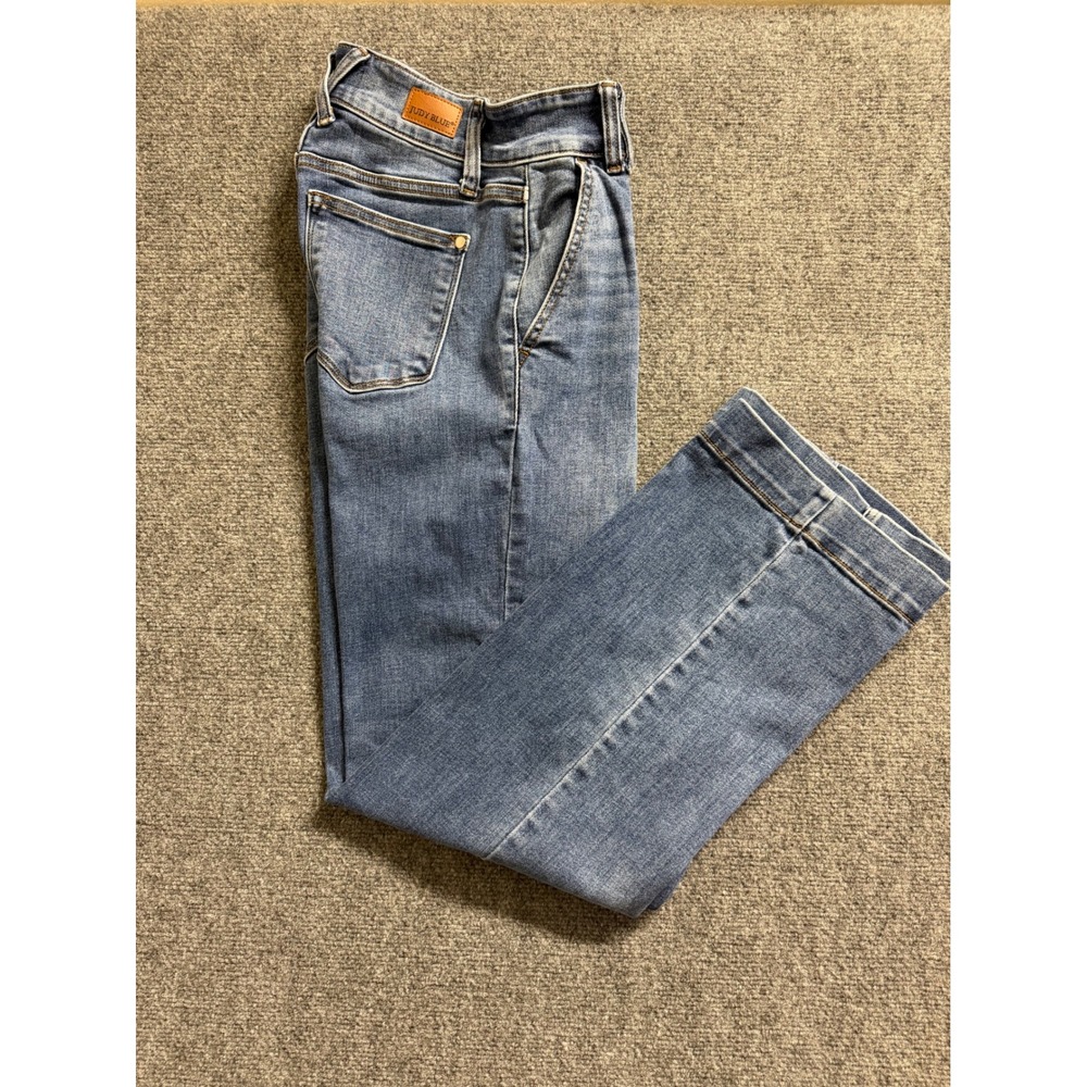 JUDY BLUE WIDE LEG WOMENS DISTRESSED JEANS SIZE 1/25